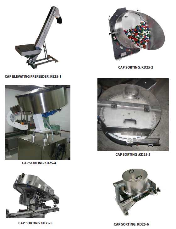 Cap Sorter, Bottle Cap Elevating Prefeeder