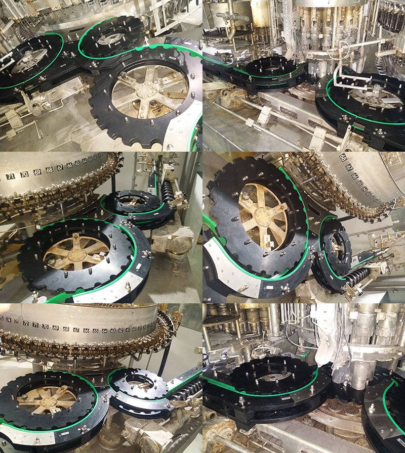 Filling Machine Change Parts, Filler Star Wheels, Filler Feed Screws, Bottle Filling Innofill Change Parts, Filler Innofill Glass Innofill PET Star Wheels