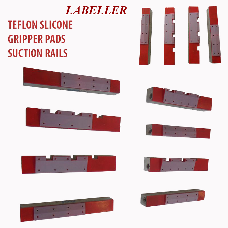 Labeller vacuum pad, Labelling Vacuum pads, Labeler Gripper Pads, Labeler silicon coating  gripper vacuum pads, Labelling  suction block, label absorb vacuum bar