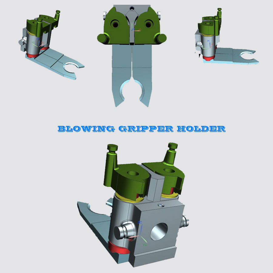 Bottle Blowing Machine Pet Gripper, Bottle Blowing Gripper set, Bottle blowing machine parts