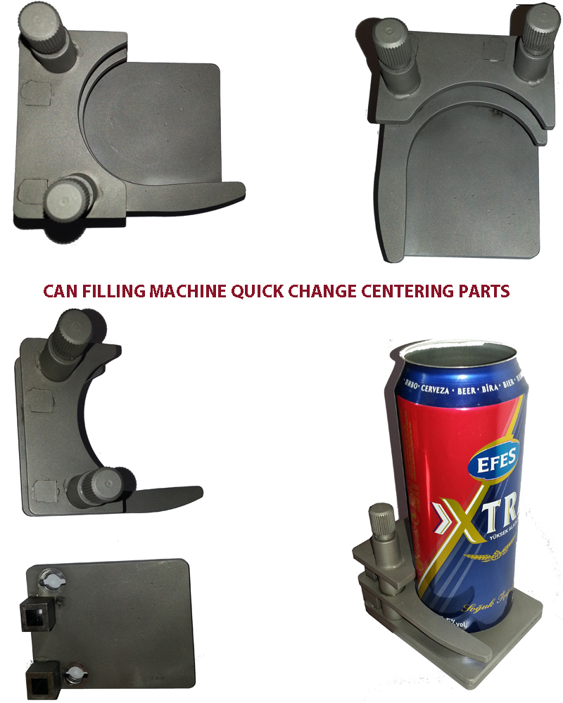 Can Filling Centering Parts, Can Filling Change Parts, Can Filler Quick Change Centering Parts, Can Filler Replacement Parts