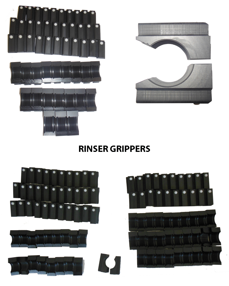 Rinser Gripper, Bottle Rinser Grippers, Rinser Gripper parts
