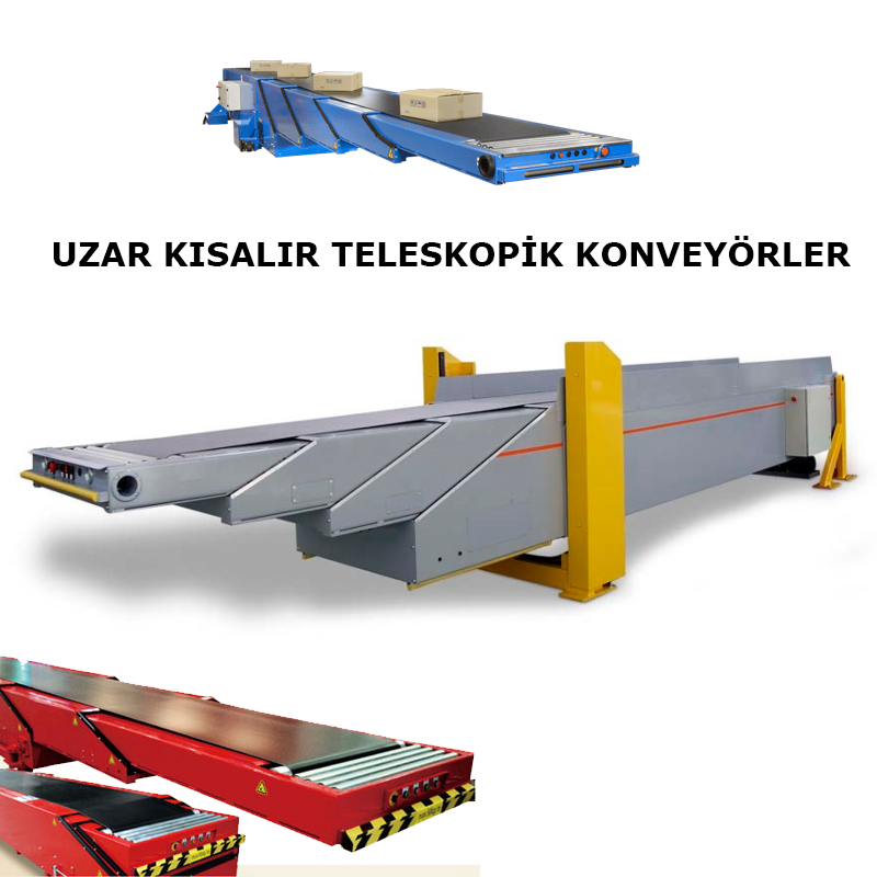 Telescopic Belt Conveyors, Truck loading telescopic belt conveyors