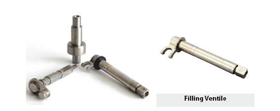 Filler Cam Shaft 240-33-07-528 0CAH 5AAH, Shaft to Ball, Bottle Filling Machine Spare Parts, Filler Cam Shaft