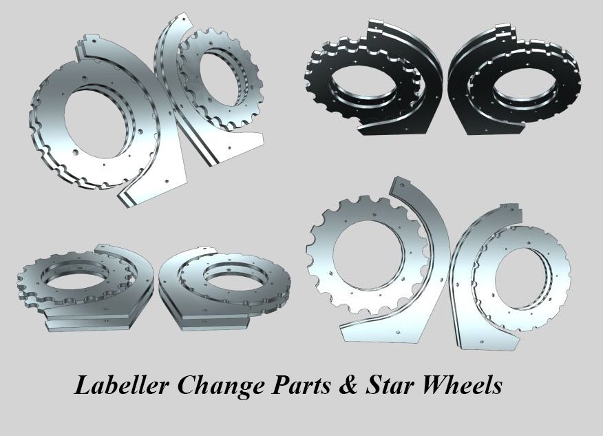 Labeller Star Wheels, Labelling Machine Change Parts, Bottle Labeler Oem Parts, Labeller Bottle Handling Parts, Labeller Feed Screws